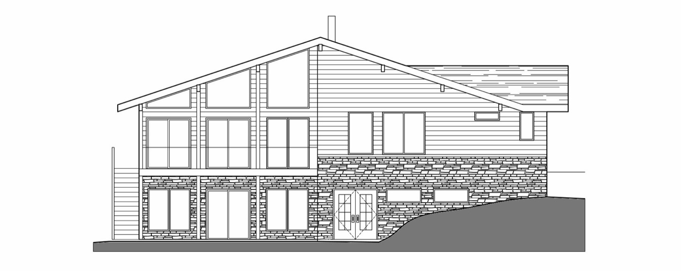 Mid-Century Modern Home elevation