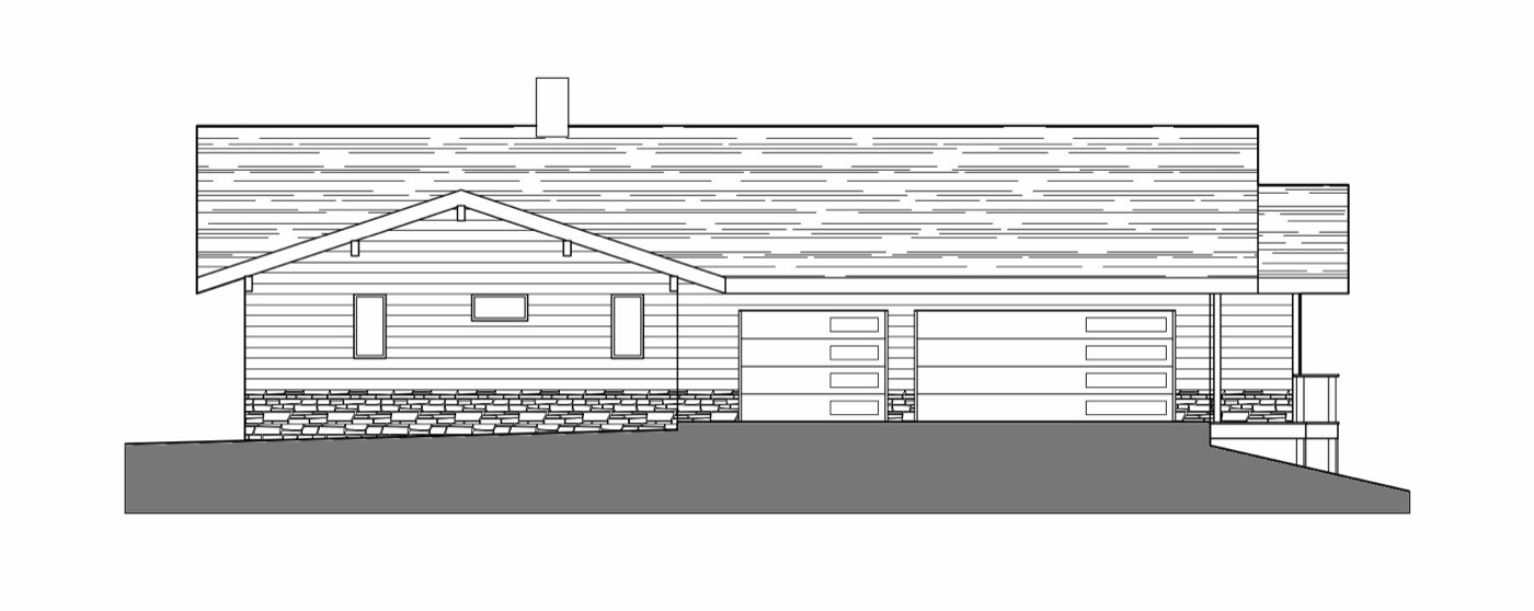 Mid-Century Modern Home elevation